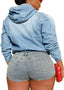 Koda | Denim Popover Hoodie