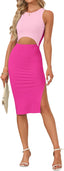 "Tessa" Cutout Midi Dress