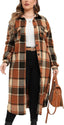 "Willa" Oversized Plaid Longline Shacket