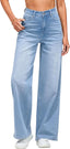 "Camryn" Wide-Leg Denim Trousers