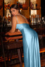 Zerava | One-Shoulder High Split Maxi Dress