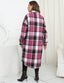 "Willa" Oversized Plaid Longline Shacket