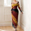 “Aura” Tie-Dye Mesh Maxi Dress
