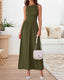 Zelivra | Sleeveless Maxi Dress with Pockets