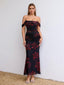 Veyora | Off The Shoulder Corset Maxi Dress