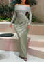 "Reva" Asymmetric Cutout Maxi Dress