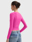 "Gigi" Square-Neck Sculpt Tee