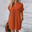 Aurelia | Round Neck Short Sleeve Mini Dress