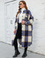 "Willa" Oversized Plaid Longline Shacket