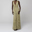 “Solana” Halter Floral Maxi Dress