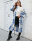 "Willa" Oversized Plaid Longline Shacket