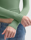 "Gigi" Square-Neck Sculpt Tee
