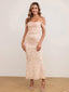 Veyora | Off The Shoulder Corset Maxi Dress
