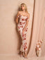Veyora | Off The Shoulder Corset Maxi Dress