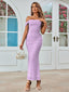 Veyora | Off The Shoulder Corset Maxi Dress
