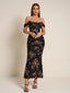 Veyora | Off The Shoulder Corset Maxi Dress