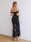 Veyora | Off The Shoulder Corset Maxi Dress