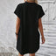 Aurelia | Round Neck Short Sleeve Mini Dress