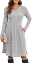 "Maeve" Knit Fit & Flare Dress