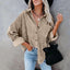 "Lottie" Oversized Corduroy Shirt