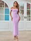 Veyora | Off The Shoulder Corset Maxi Dress