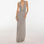“Solana” Halter Floral Maxi Dress