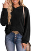 "Bree" Ribbed Knit Hoodie