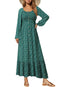 Nivaro | Boho Floral Maxi Dress