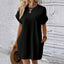 Aurelia | Round Neck Short Sleeve Mini Dress