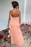 Zerava | One-Shoulder High Split Maxi Dress