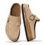 "Bruno" Suede Buckle Clogs