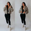 Teddy Grid Zip Jacket