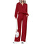 Kaia | Chic Half-Zip Sweatsuit with Wide-Leg Pants & Pockets