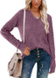 "Ellie" Ribbed Knit V-Neck Sweater – Where Cozy Meets Class