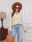 "Ellie" Ribbed Knit V-Neck Sweater – Where Cozy Meets Class