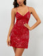 Veloryn | Sequin Sparkly Rhinestone Mini Dress