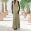 “Solana” Halter Floral Maxi Dress