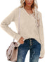 "Ellie" Ribbed Knit V-Neck Sweater – Where Cozy Meets Class