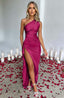 Zerava | One-Shoulder High Split Maxi Dress