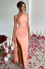 Zerava | One-Shoulder High Split Maxi Dress