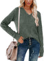"Ellie" Ribbed Knit V-Neck Sweater – Where Cozy Meets Class