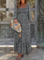 Nivaro | Boho Floral Maxi Dress