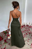 Zerava | One-Shoulder High Split Maxi Dress