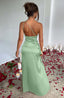Zerava | One-Shoulder High Split Maxi Dress