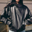"Noah" Oversized Faux Leather Jacket
