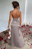 Zerava | One-Shoulder High Split Maxi Dress