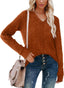 "Ellie" Ribbed Knit V-Neck Sweater – Where Cozy Meets Class