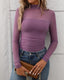 "Juno" Sheer Mesh Mock Neck Top