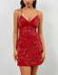 Veloryn | Sequin Sparkly Rhinestone Mini Dress
