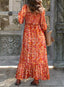 Nivaro | Boho Floral Maxi Dress